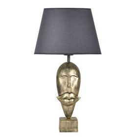 Qdec Modern Dizayn Gold Gri Afrika Abajur