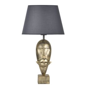 Qdec Modern Dizayn Gold Gri Afrika Abajur