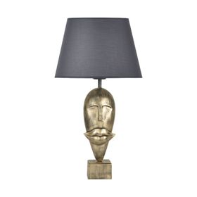 Qdec Modern Dizayn Gold Gri Afrika Abajur