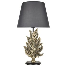 Qdec Modern Dizayn Gold Gri Yaprak Abajur