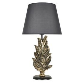 Qdec Modern Dizayn Gold Gri Yaprak Abajur