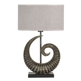 Qdec Modern Dizayn Gold Krem Burgu Abajur