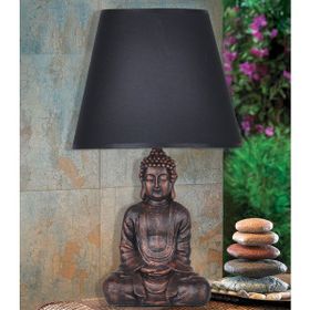 Qdec Modern Dizayn Gold-Siyah Buda Abajur