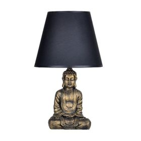 Qdec Modern Dizayn Gold-Siyah Buda Abajur