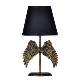 Qdec Modern Dizayn Melek Gold Siyah Abajur