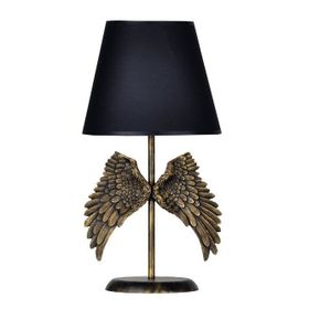 Qdec Modern Dizayn Melek Gold Siyah Abajur