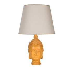 Qdec Modern Dizayn Sarı Bej Büyük Buda Abajur