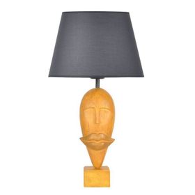 Qdec Modern Dizayn Sarı Gri Afrika Abajur