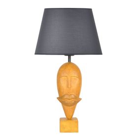 Qdec Modern Dizayn Sarı Gri Afrika Abajur