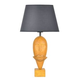 Qdec Modern Dizayn Sarı Gri Afrika Abajur