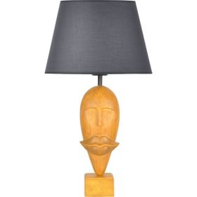 Qdec Modern Dizayn Sarı Gri Afrika Abajur