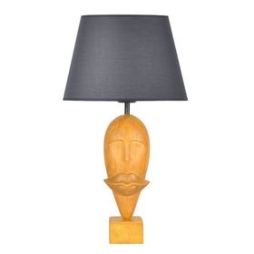 Qdec Modern Dizayn Sarı Gri Afrika Abajur