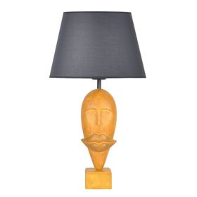 Qdec Modern Dizayn Sarı Gri Afrika Abajur