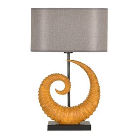 Qdec Modern Dizayn Sarı H.Gold Burgu Abajur