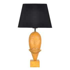 Qdec Modern Dizayn Sarı Siyah Afrika Abajur