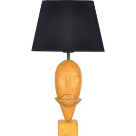 Qdec Modern Dizayn Sarı Siyah Afrika Abajur