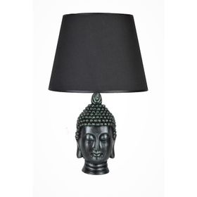 Qdec Modern Dizayn Yeşil-Siyah Buda Abajur