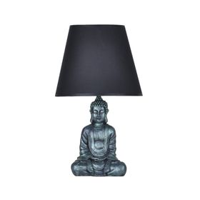 Qdec Modern Dizayn Yeşil-Siyah Buda Abajur