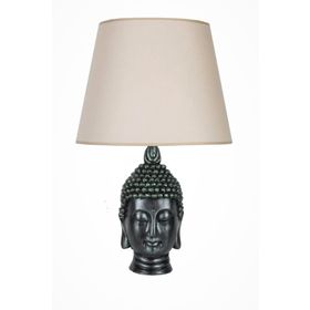 Qdec Yeşil Bej Modern Dizayn Büyük Buda Abajur