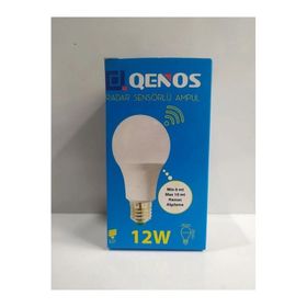 Qenos Beyaz Led 12 Watt Radar Sensörlü Ampul