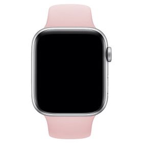 Qfit Apple Watch Uyumlu 42/44 mm Pembe Silikon Spor Kordon