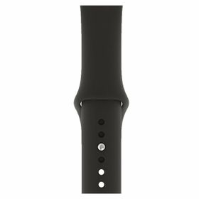 Qfit Apple Watch Uyumlu 42/44 mm Silikon Spor Siyah Kordon