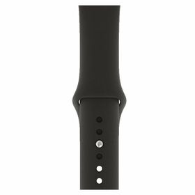 Qfit Apple Watch Uyumlu 42/44 mm Silikon Spor Siyah Kordon