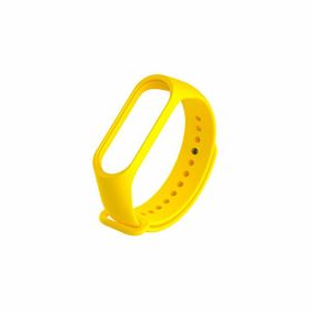 Qfit Mi Band 6/5 Uyumlu Sarı Silikon Spor Kordon