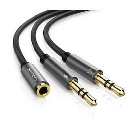 Qgeem QG-AU06 3.5 mm Siyah Çoğaltıcı Audio Kablo