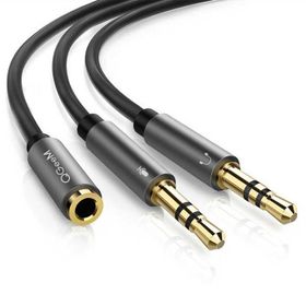 Qgeem QG-AU06 3.5 mm Siyah Çoğaltıcı Audio Kablo