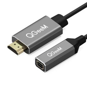 Qgeem QG-HD02 HDMI to Siyah Mini Display Port Dönüştürücü
