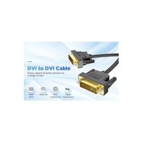 Qgeem QG-HD15 0.91 mt Siyah DVI Kablo