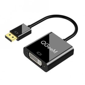 Qgeem QG-HD24 Siyah DVI to Display Port Dönüştürücü