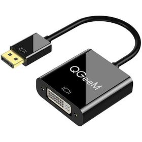 Qgeem QG-HD24 Siyah DVI to Display Port Dönüştürücü