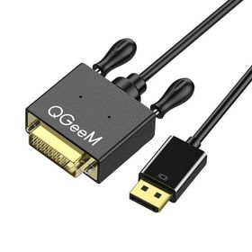 Qgeem QG-HD28 Siyah DVI to Display Port Kablo