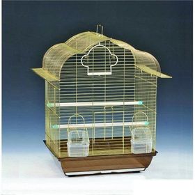 QH Pet Cage Eurogold Oval 30x23x40 cm Çatılı Kuş Kafesi