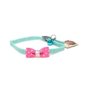 Qıanshou 19-27 cm Papyonlu Zilli Kedi Tasması
