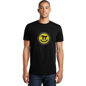 Qivi 14 Mart Dünya Pi Günü Dj Baskılı Siyah Erkek Örme T-shirt