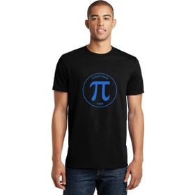 Qivi 14 Mart Dünya Pi Günü Pi Baskılı Siyah Erkek Örme T-shirt