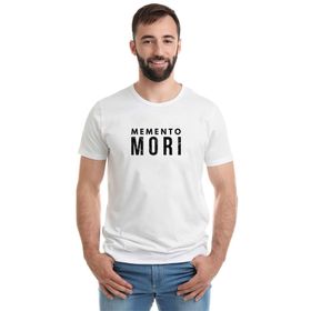 Qivi A Series Of Unfortunate Events Memento Mori Baskılı Beyaz Erkek Örme T-shirt