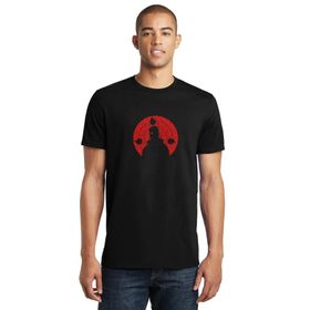 Qivi Akatsuki Anime Baskılı Siyah Erkek Örme T-shirt