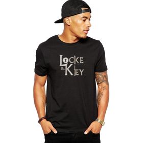 Qivi And Key All Keys Lockekey Tt Baskılı Baskılı Beyaz Erkek Örme T-shirt