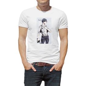 Qivi Anime Attack On Titan Baskılı Baskılı Beyaz Erkek Örme T-shirt