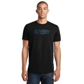 Qivi Anime Fairytail Baskılı Siyah Erkek Örme T-shirt