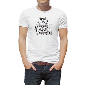 Qivi Anime Naruto Baskılı Baskılı Beyaz Erkek Örme T-shirt