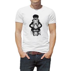 Qivi Anime One Piece Baskılı Beyaz Erkek Örme T-shirt