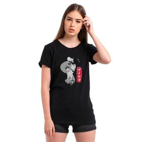 Qivi Anime One Punch Man Baskılı Örme Siyah SFK0652KDNTS T-shirt