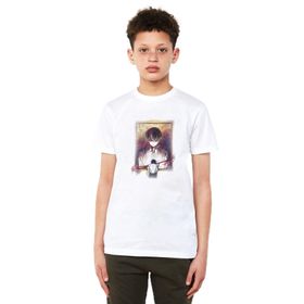 Qivi Anime Tokyo Ghoul Anteiku Baskılı Beyaz Erkek Çocuk T-shirt