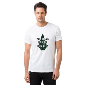 Qivi Arrow You Have Failed This City Baskılı Beyaz Erkek T-shirt