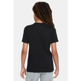 Qivi Astronot Baskılı Siyah Erkek Çocuk T-shirt